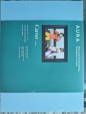Aura Carver Frame Box - Teal & Light Blue